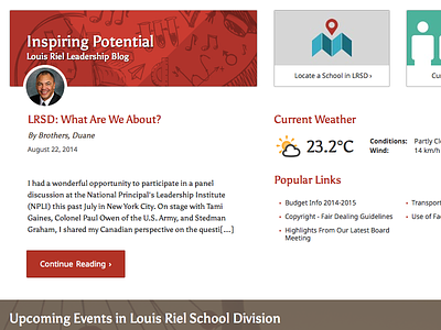 LRSD Blog blog posting weather
