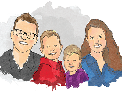 Family Illustration family illustration water colour
