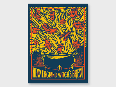BSDS Poster Show 2019 brew illustration new england poster primary vector witch