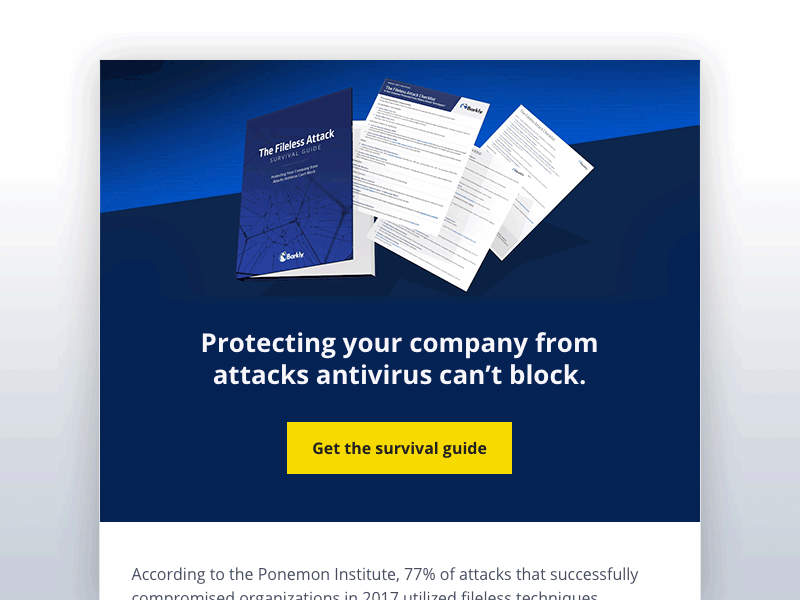Fileless Attack Email Banner
