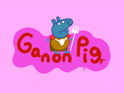 Ganon Pig ganon peppa pig video game