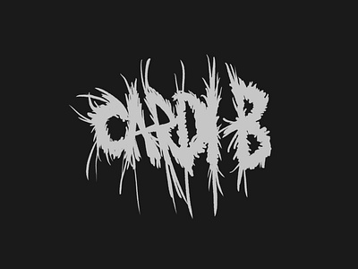 Cardi B, but metal AF extreme lettering logo metal procreate rap rapper