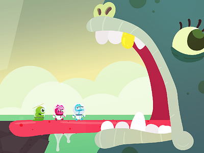 Into the belly creature game game art game dev illustration indie dev monster video game