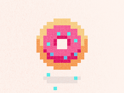 Donut donut doughnut game games pixel art pixels retro video videogame