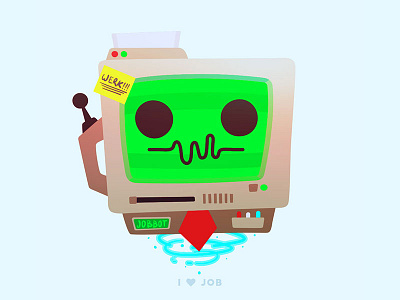 Jobbot fan art indie games job simulator