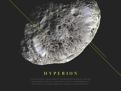 Hyperion moon nasa space