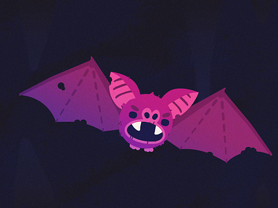 Look at that bat bat cave illustration spooky