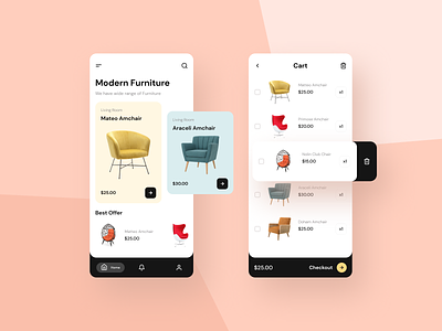 Furniture E-commerce App ecommerce funiture ui ui design