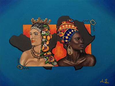 Integration and inclusion (acrylic painting)