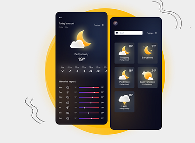 Daily UI Day 037 - Weather app design figma illustration ui weather