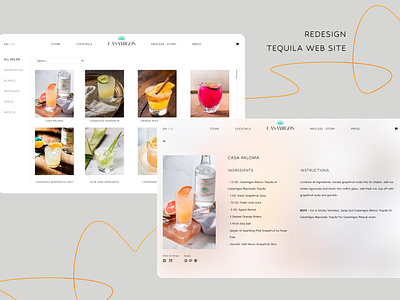 Tequila website  -Redesign