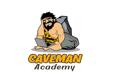 Caveman Academy logo branding business logo creative design creative logo design graphic design illustration logo professional logo