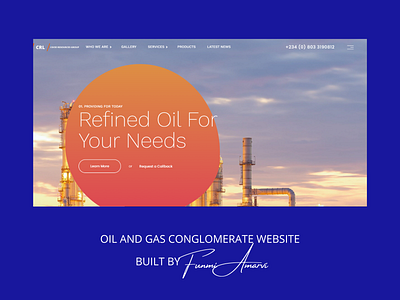 Oil and Gas Conglomerate Website Build and Content Development branding logo website design website development wordpress website