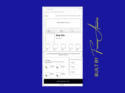 Wireframe Design for Blog/Discussion Community