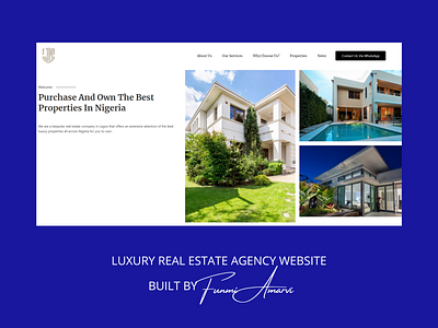 Luxury Real Estate Agency Website Build and Content Development branding content development copywriting design ui website design website development wordpress website