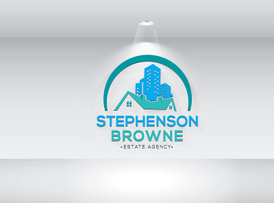 Stephenson Browne building logo construction logo design drop logo graphic design home logo house logo illustration logo office logo real estate logo