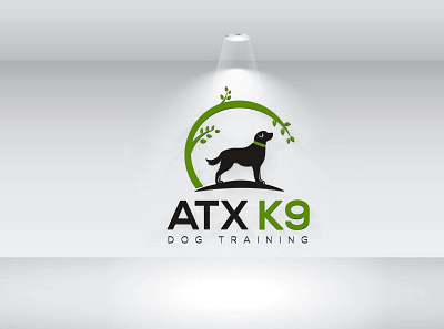 ATX K9 animal logo creative logo design graphic design illustration logo natural logo pet logo pet training logo