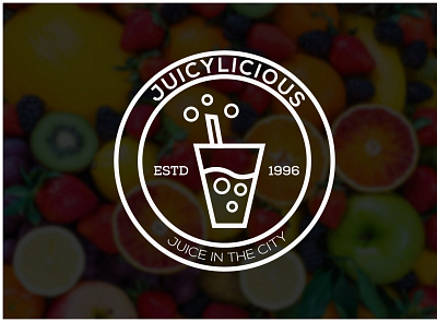 Juicylicious 3d animation branding coffee shop creative logo design drop logo graphic design illustration juice bar logo logo motion graphics restautant ui vector