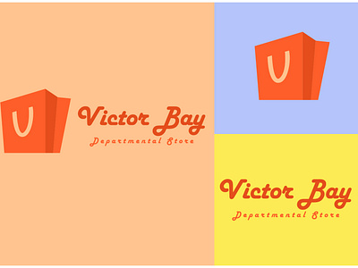 Victor Bay 3d branding creative logo departmental store logo design drop logo graphic design illustration logo ui vector