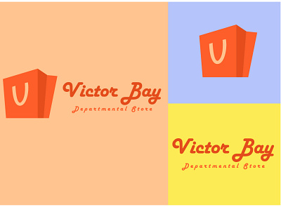 Victor Bay 3d branding creative logo departmental store logo design drop logo graphic design illustration logo ui vector