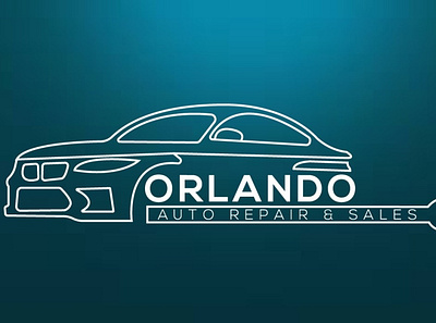 ORLAND 3d auto repair branding car rent car repair creative logo design drop logo graphic design illustration logo ui vector