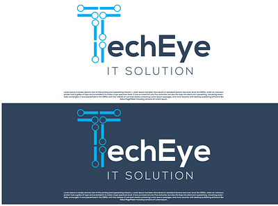 TechEye 3d animation branding creative logo design drop logo graphic design illustration it logo logo motion graphics technology logo ui vector