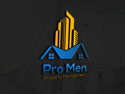 Pro Men 3d animation branding building construction logo creative logo design drop logo graphic design home house illustration logo property logo real estate logo ui vector