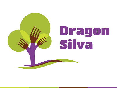 Dragon Silva logo blending modes branding ecology forest gardening forestry logo design sustainable
