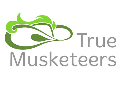 True Musketeers logo design branding hat identity identity design logo logo design musketeer white hat