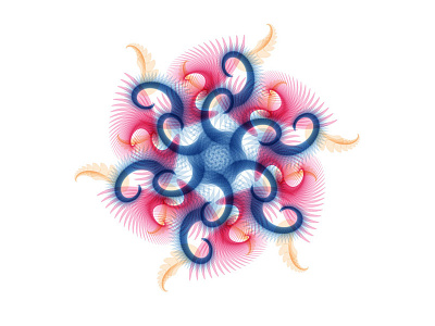 Medusa blending modes illustrator kaleidoscope mythology rotation symmetry