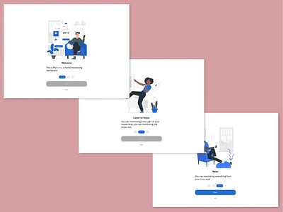 #DailyUIChallenge 023 - On Boarding dailyui dailyuichallenge design home monitoring on boarding ui