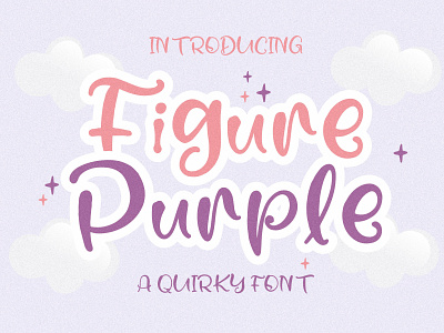 figure Purple - Quirky Font
