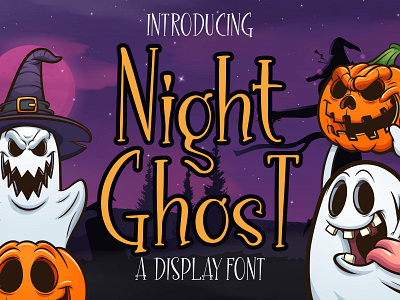 Night Ghost - A display Font headline