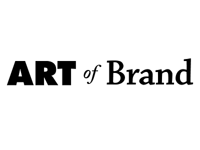 Art Of Brand branding chapparal futura identity logo mark monochrome typography