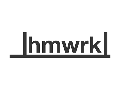 hmwrk brand helvetica identity logo