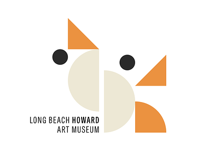 The Long Beach Howard Art Museum 🐈 art museum branding for fun logo long beach tablet gothic