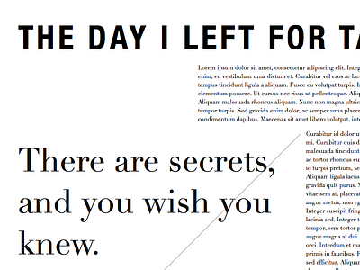 Sometimes I can't sleep didot insomnia set type every day