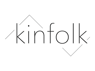 Kinfolk avenir branding logo