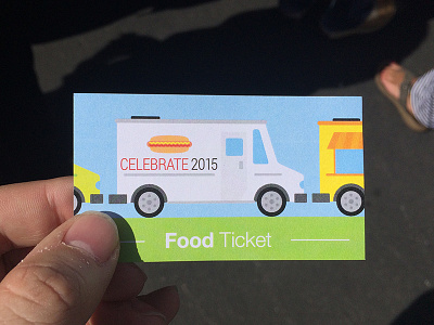 Food Truck Ticket card food truck print
