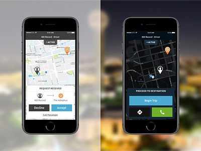 Driver App driver ios maps navigation product uber ui ux