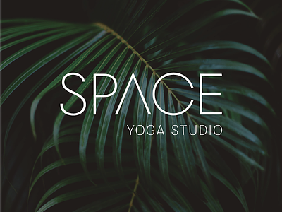 Space branding logo logotype minimalism typography wordmark yoga logo yoga studio yoga studio logo