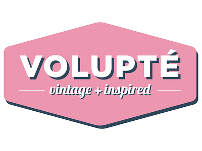 Volupte gotham logo pink sign