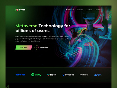 Metaverse Landing Page