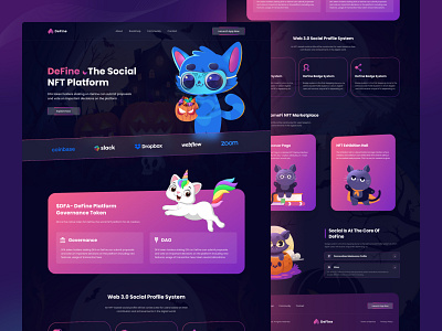 NFT DeFine Redesign Landing Page