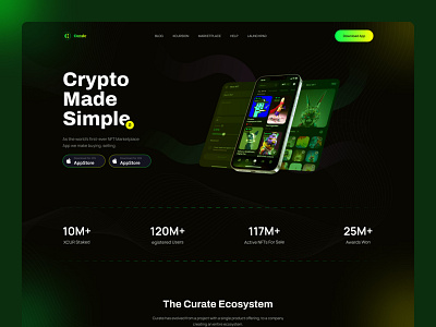 Cryptocurrency Landing Page Redesign