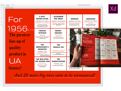 Emulation of Print Design w/ Adobe XD adobe adobe xd classic classic design design emulation inspiration repeat grid typography ui ux