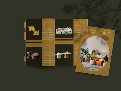 Mode Home catalog creative design designer furniture furniture catalog graphic design graphic designer