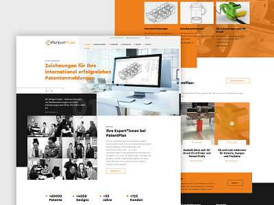 Patent Plan GmbH branding design development graphic design logo patent ui ux web design web development website