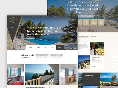 Villa Charlotte - Accommodation Croatia animation design graphic design logo rent rental ui ux villa villa rental web design web development website