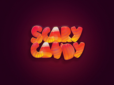 Scary Candy Logo candy halloween logo mobile game